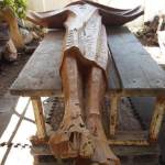 Beginning of Risen Christ Sculpture Restoration