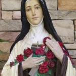 Beginning of St. Theresa Statue before restoration