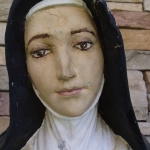 Beginning of St. Theresa Statue before restoration