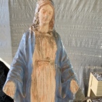 Beginning of Blessed Mother Statue Restoration