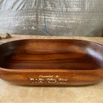Restore wooden wedding bowl, finished